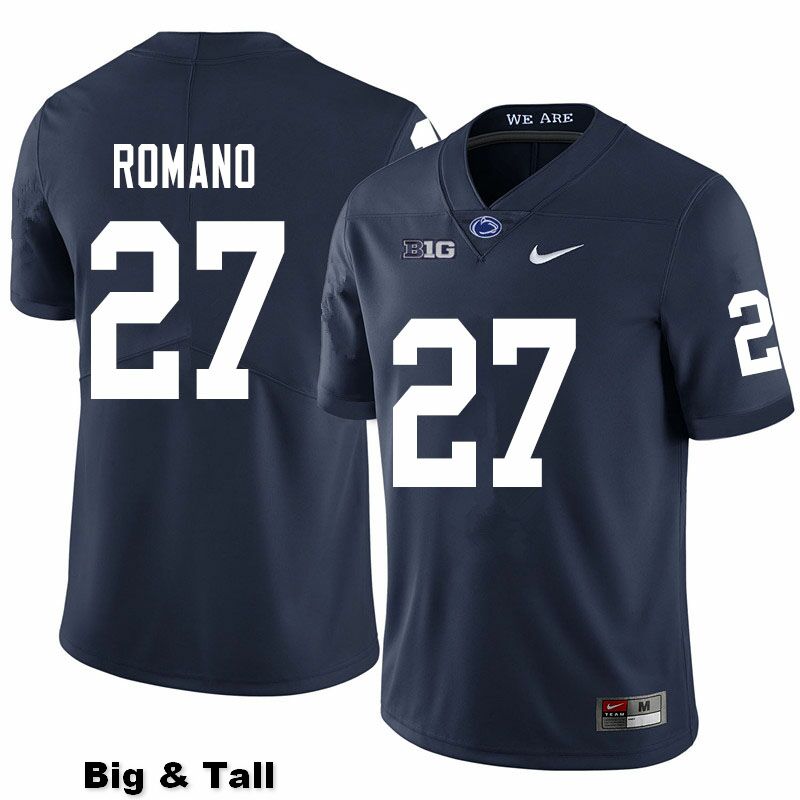 NCAA Nike Men's Penn State Nittany Lions Cody Romano #27 College Football Authentic Big & Tall Navy Stitched Jersey KRE6298JX